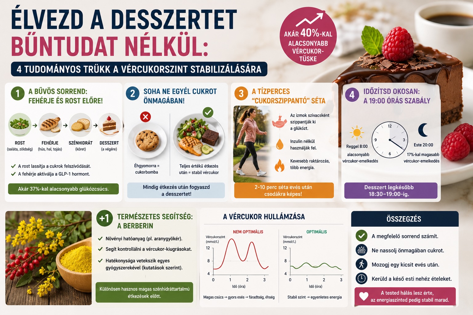 Élvezd a desszertet bűntudat nélkül — 4 tudományos trükk